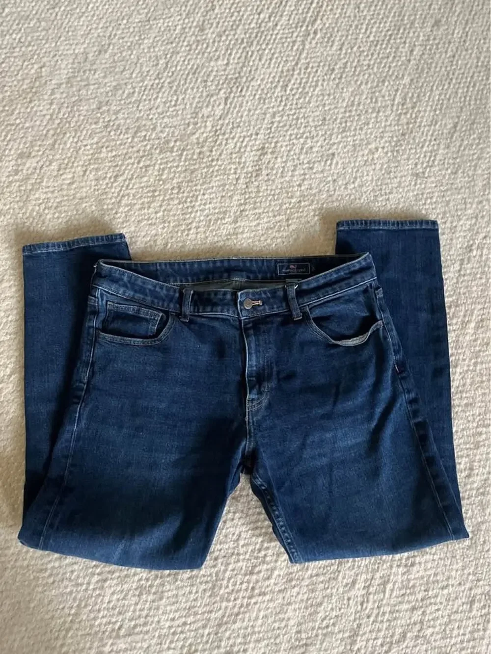 Vineyard Vines Men's Jeans 34x30 Dark Wash Rinse Classic Straight Leg